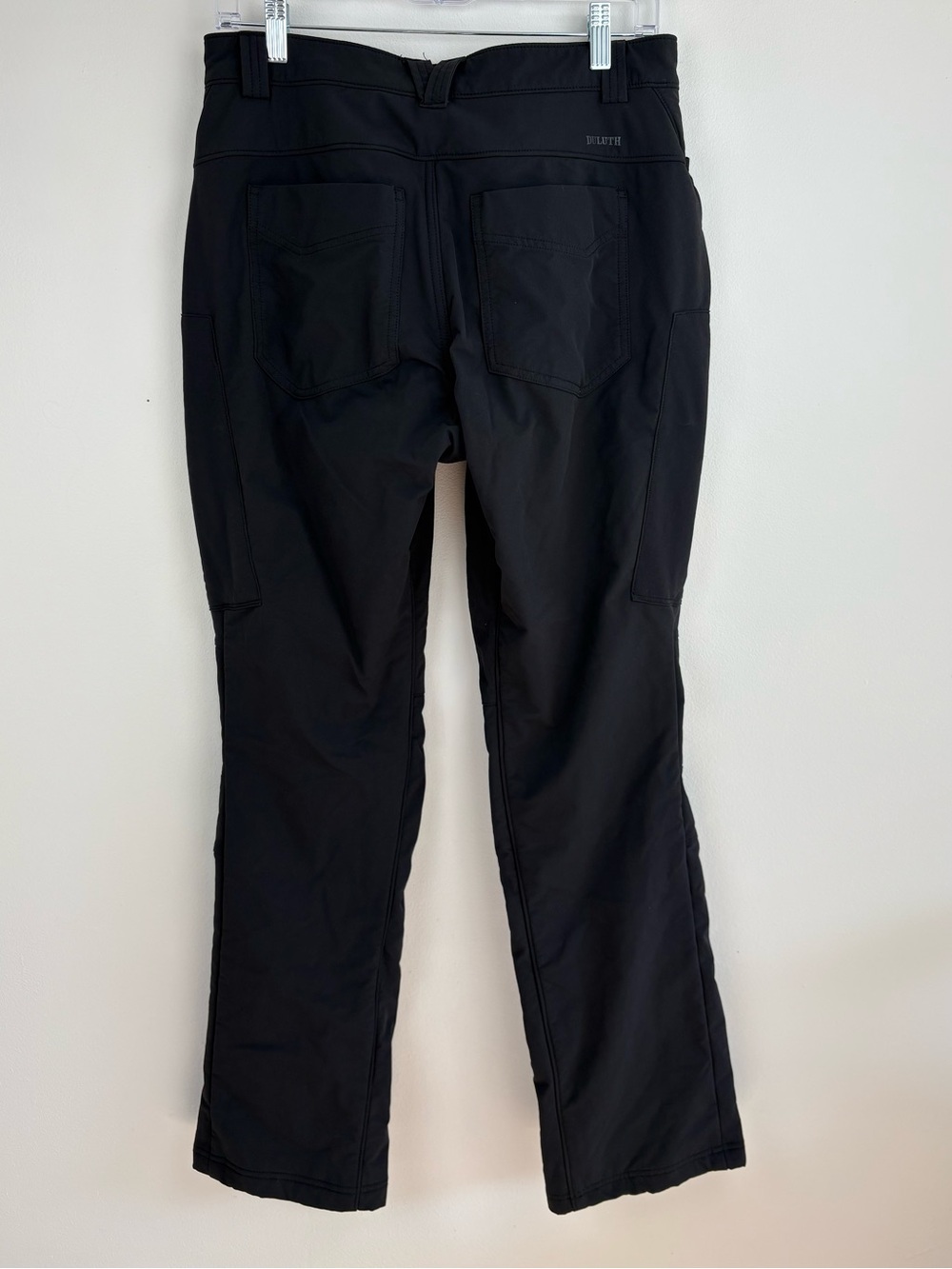 Duluth Trading Co Black Straight-Leg Fleece Performance Pants Medium EUC Granola - Picture 10 of 13